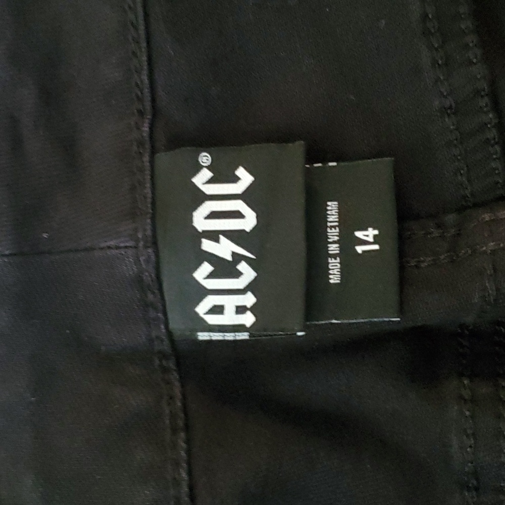 AC/DC Black Women's Distressed Bermuda Shorts - Picture 8 of 12